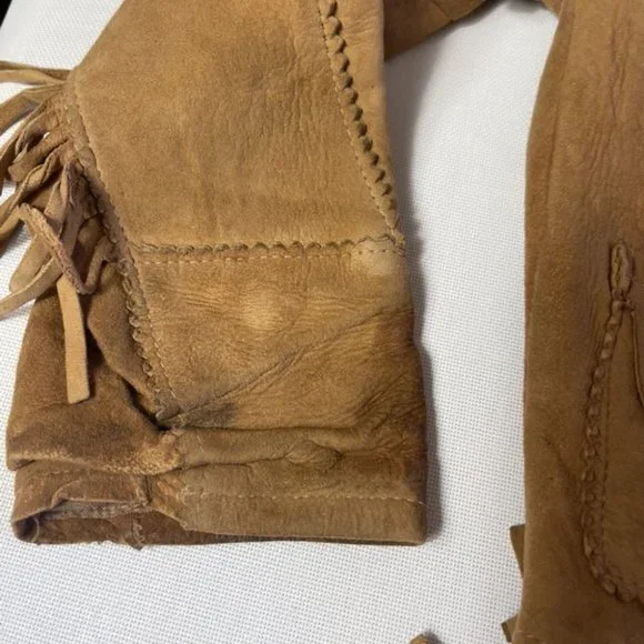 Vintage1930's Honeysuckle Kid Buckskin Leather Fringed Jacket